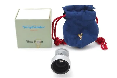 [NEAR MINT In Box] Voigtlander 35mm Metal View Finder Silver Finder From Japan • $199.99