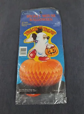 Halloween Mickey Mouse Ghost Trick Or Treat Honeycomb Centerpiece Decoration • $18