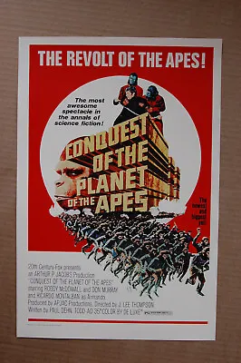 Conquest Of The Planet Of The Apes #1 Lobby Card Movie Poster  • $4