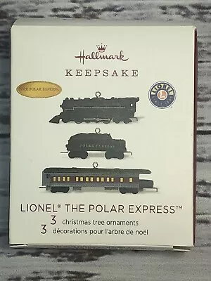 2018 Hallmark Keepsake Ornaments Miniature Lionel The Polar Express 3 Train Set • $25.49