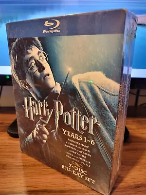 Harry Potter: Years 1-6 (Blu-ray Disc 2009 7-Disc Set) NEW Sealed • $14.99