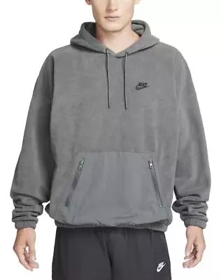 Nike Sportswear Men's Club Polar Fleece Pullover Hoodie (Iron Grey) FB8388-068 • $59.99