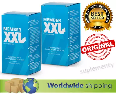 2x MEMBER XXL Best Herbal Formula Support Male Volume Pills • $186.95