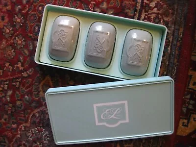 Vintage Set Of 3 ESTEE LAUDER YOUTH DEW Perfumed Bar Soaps W/Box~SEALED SOAPS • $93.99