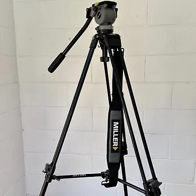 Millar D.S. 10 Lightweight Pro Video Tripod Complete Kit In Very Good Condition  • $999