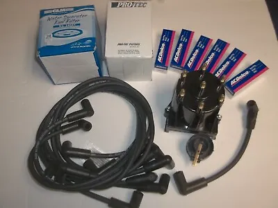 MerCruiser V6 4.3 4.3L Delco Tune Up Kit SPARK PLUGS WIRES FILTERS CAP ROTOR • $119.95