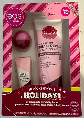 EOS Holiday Collection Pomegranate Punch Lip Balm & Raspberry Hand Body Cream • $23.88