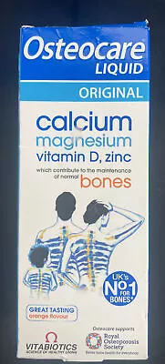 £6.50 • Buy Vitabiotics Osteocare Liquid Original 200ml - Calcium Supplement For Bones