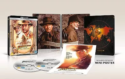 $58.95 • Buy INDIANA JONES 3 (1989): AND THE LAST CRUSADE - NEW Eu 4K+BLU-RAY STEELBOOK Sp