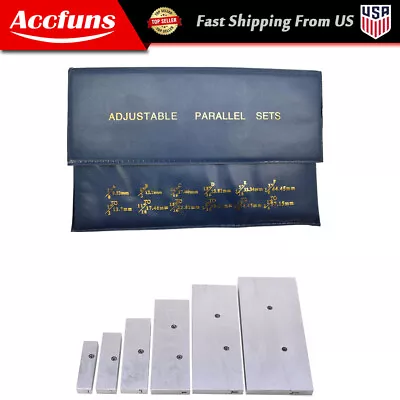 6Pcs High Precision Adjustable Parallel Set 3/8  - 2-1/4  • $44.32