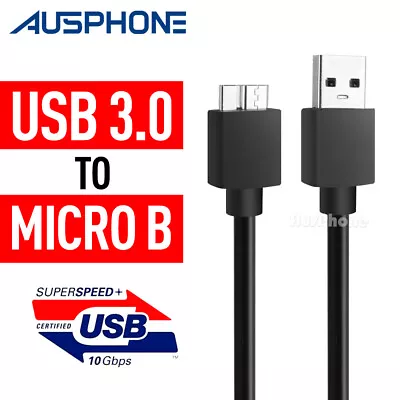 $5.85 • Buy External Hard Drive SSD USB 3.0 Male A To Micro B Cable For Samsung WD TOSHIBA