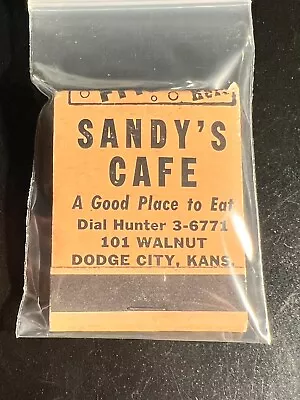 Matchbook - Sandy's Cafe - Dodge City Ks - Unstruck! • $12.99