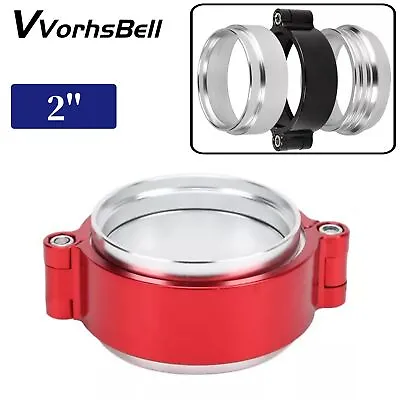 2'' 51mm Aluminum HD Clamp Intake V-band Flange For Turbo/ Exhaust/ Air Pipe Red • $14.48