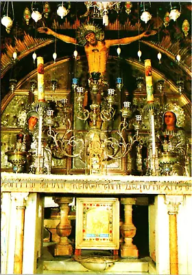 Postcard Jerusalem Mt Calvary Chapel Holy Sepulchre Israel C51 • $5.99