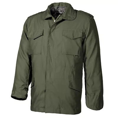 MFH US M65 Field Jacket With Quilted Lining Mens Warm Hiking Casual OD Green • $259.55