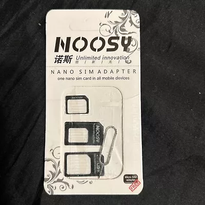 Noosy SIM Card Adapter Nano Micro Standard Converter Kit With SIM Tray Ejector • $0.99