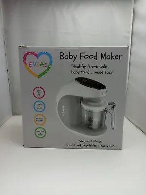 EVLA's Baby Food Maker Baby Food Processor Blender Grinder Steamer (White)Used • $45