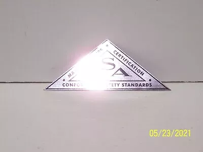 Vintage Lawn Boy Mower & Many Other Brands ASA Safety Triangle Decal In Chrome • $8.99