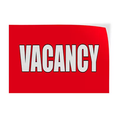 $36.99 • Buy Decal Stickers Vacancy Promotion Business Vinyl Store Sign Label Business