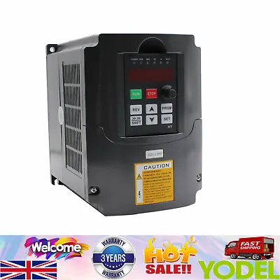 HY02D223B 3HP 10A VFD Variable Frequency Drive Speed Control Inverter 2200W 220V • £134.85
