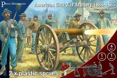 American Civil War Artillery 1861-65 Perry Miniatures 28mm 2 X Plastic Sprues  • £11.99