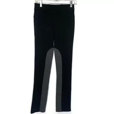 Ibex Women’s Black Gray Colorblock Outdoors Wool Pull On Knit Pants Size S • $110