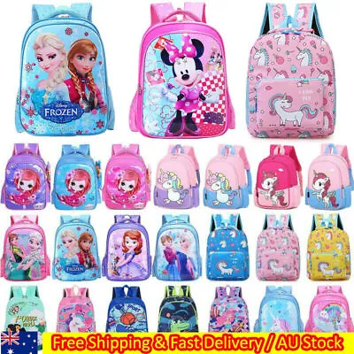 $30.01 • Buy Kids Children Girls Boys Cartoon Elsa Backpack School Bag Kindergarten Rucksack