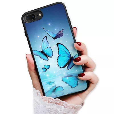 ( For IPod Touch 5 6 7 ) Back Case Cover PB13045 Blue Butterfly • $9.99