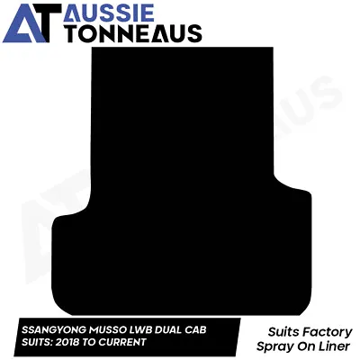 $124.99 • Buy Rubber Ute Mat For Ssangyong Musso Dual Cab LWB With Factory Liner (2018-Curr)