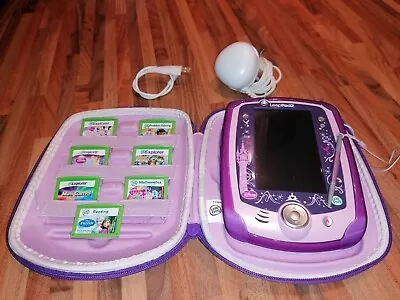 Disney Edition Pink Leapfrog Leappad 2 Tablet Learning Console  6 Games Case • £45