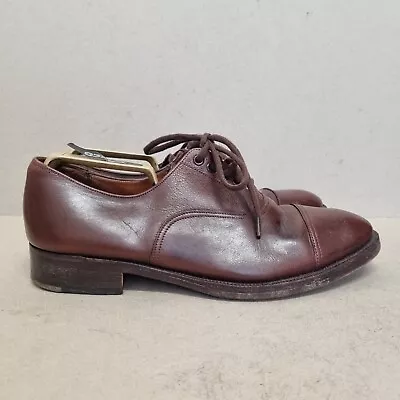 £45 • Buy Sanders & Sanders Rushden England Men's Leather Laced Up Oxford Brown Shoes Uk9