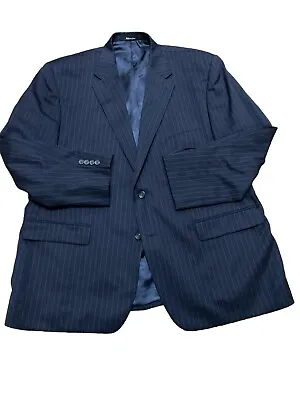 Chaps Mens Blue Long Sleeve 2 Button Casual Blazer Size 48 • $23.10