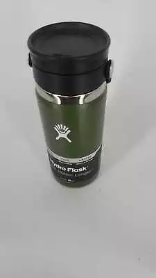 HYDRO FLASK 16 OZ (473 ML) WIDE MOUTH FLEX SIP LID OLIVE (GREEN) COFFEE THERMOS • $24.95