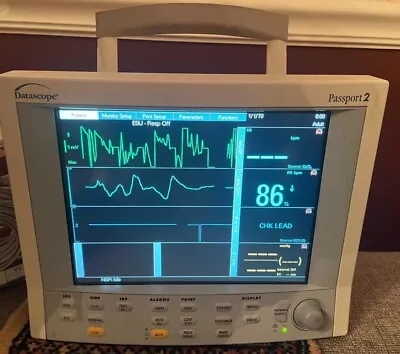 DATASCOPE PASSPORT 2 PATIENT MONITOR(0996-00-0045-001) W/ ACCESSORIES. • $300