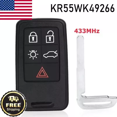 For Volvo S80 S60 V60 XC6 V70 Keyless 433MHz Smart Remote Key Fob KR55WK49266 • $19.95