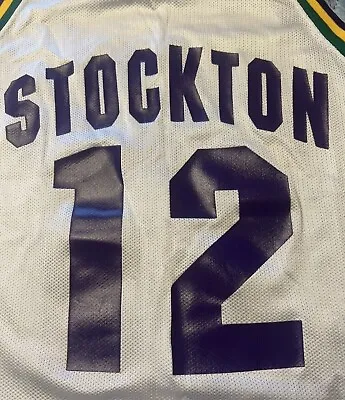 Vintage 90s Champion NBA Utah Jazz John Stockton Jersey Size 36 • $69.99