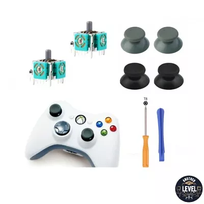 Replacement For XBOX 360 Controller Analog ThumbSticks Thumb Stick Grey Or Black • £8.99