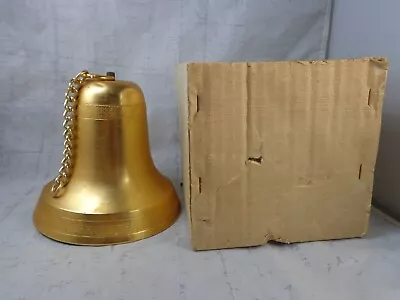 Christmas Musical Bell Gold Pull String Plays Jingle Bells See Video. Vintage • $29.99