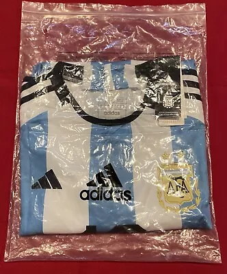 Messi #10 The World Cup Argentina 22/23 Home Jersey AeroReady Size LARGE • $45