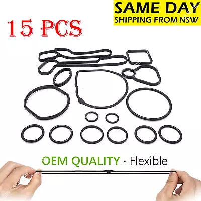 Oil Cooler Repair Seals Gaskets Fit Holden Cruze JG JH F18D4 1.8L Astra Barina • $16.99