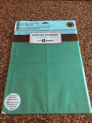 Martha Stewart Home Office With Avery Blue 8-1/2 X 11 Sheet Protectors 4-pocket	 • $12.50