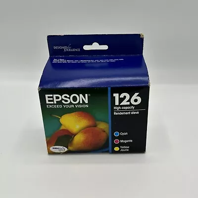 Genuine Epson 126 High-Capacity Ink Cartridge Cyan/Magenta/Yellow Expire 05/2020 • $19.99