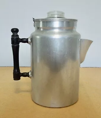 Vintage 1950s PURE Aluminum 5 Cup Percolator Stovetop/Camping Coffee Pot • $9.50