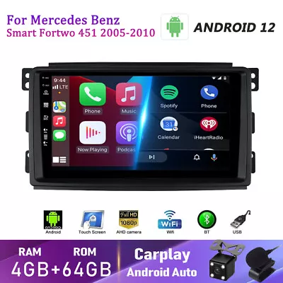 4G+64GB Car Stereo Radio Car Play For Mercedes Benz Smart Fortwo W451 DSP RDS AM • $209.99