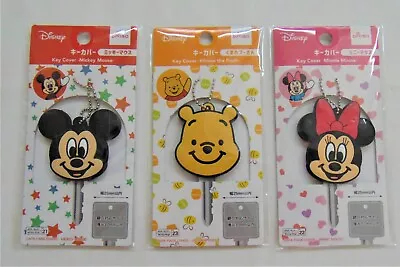 NIP Daiso Disney Winnie The Pooh Mickey Mouse Minnie Mouse Key Covers 3 Items • $25