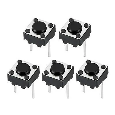 6x6x4.3 - 18mm PCB Momentary Tactile Tact Push Button Switch 2 Pin DIP 2 SPST • $78.28