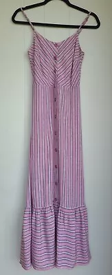 TIGERLILY Striped Maxi Dress Size 6 • $49