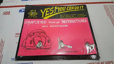 Simplified Tune-up Instructions Volkswagen 1970 Repair Manual NEW Seale Package  • $21