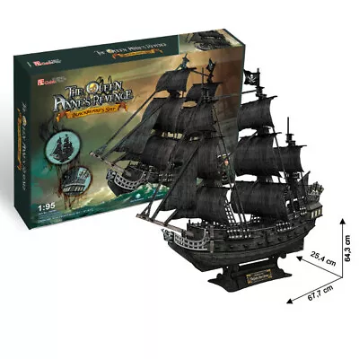 Cubic Fun - 3D Puzzle Queen Annes Revenge Ship Pirate Ship Blackbeard 1:95 • £36.22