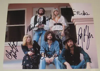 FLEETWOOD MAC BAND Promo PHOTO Autographed  Stevie Nicks Christine McVie W/coa • $245